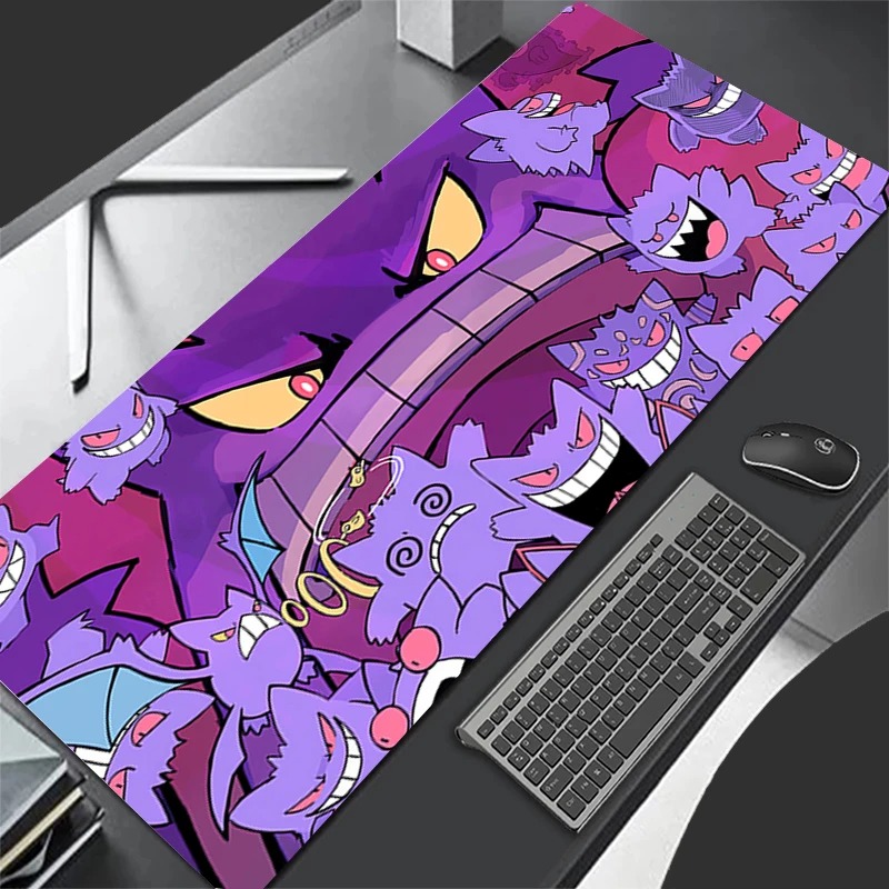 Gaming Keyboard Top - P-Pokemon Gengar Anime Extended Gaming-Mauspad, große