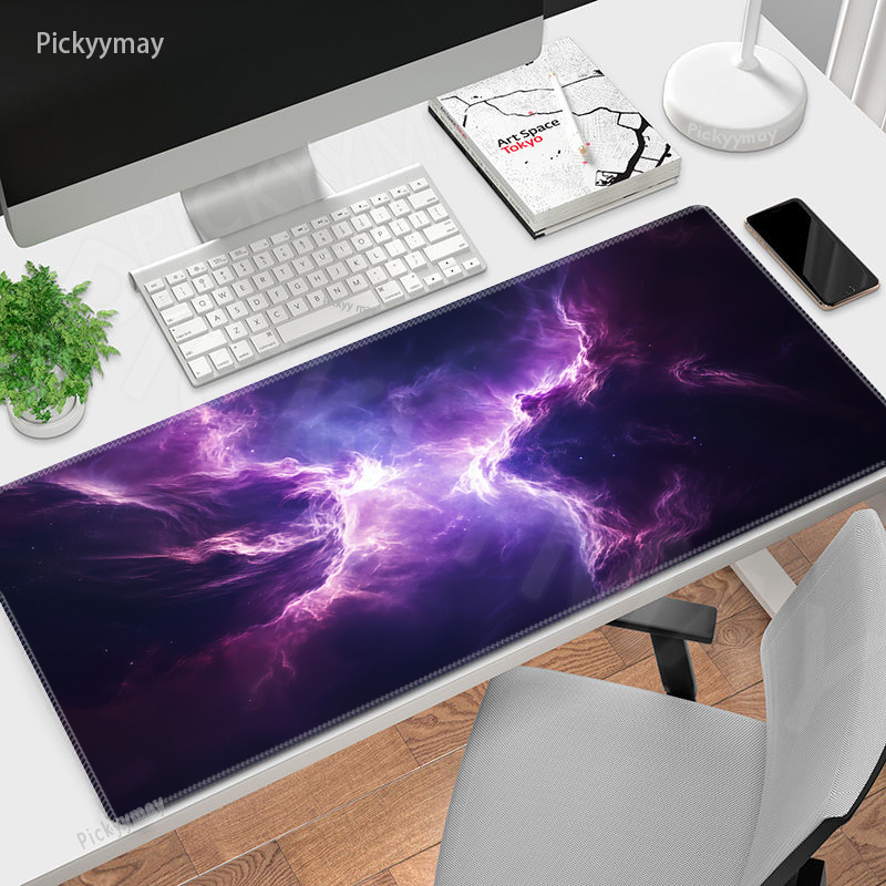 Gaming Keyboard Affordable - Purple Star Space Großes Mauspad 100