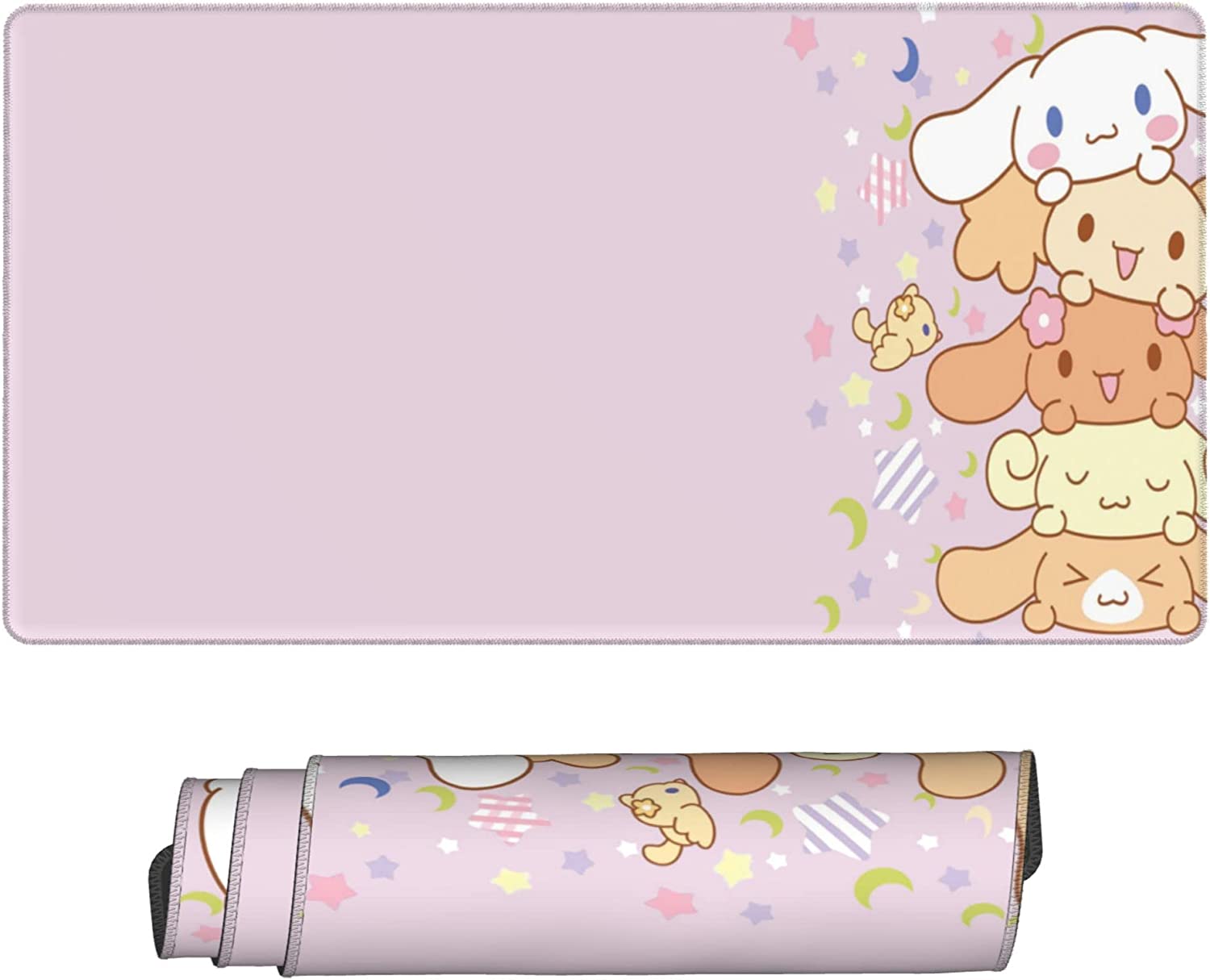 Gaming Keyboard And Mouse Pad - Kawaii süße Hunde-Mauspads, Neuheit, Anime, großes