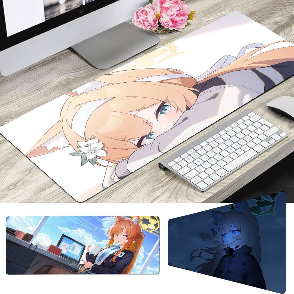 Gaming Keyboard Blue - Iochi Mari Anime B-blue Archive Mauspad,