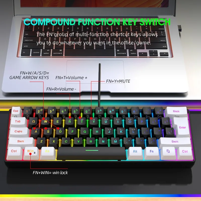 Tastatur und Maus 60% Computer – Gaming Keyboard Ergonomics Bewertung und Preis