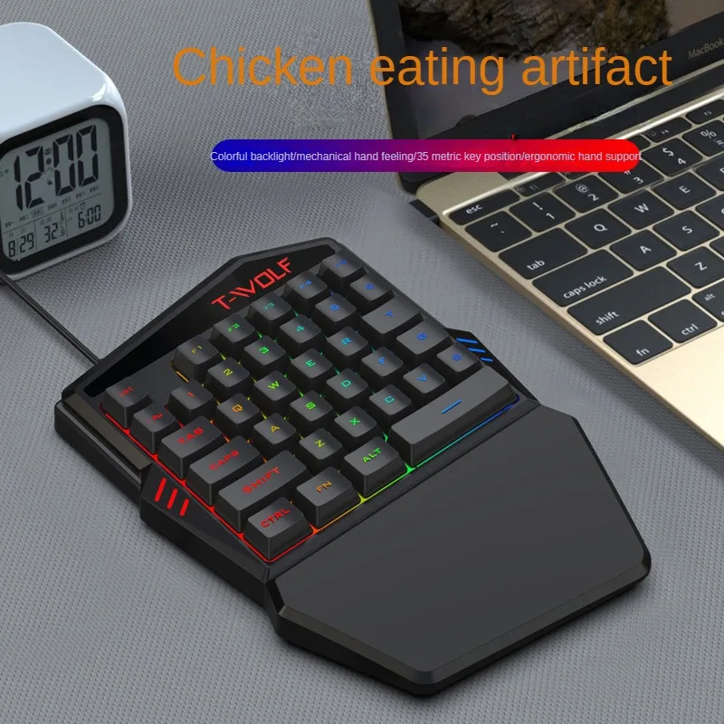 T-WOLF TF900 Einhand-Tastatur- – Gaming Keyboard Hand Bewertung und Preis