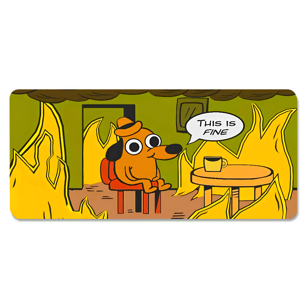 This Is Fine Dog Dackel-Mauspa – Gaming Keyboard Nearby Bewertung und Preis