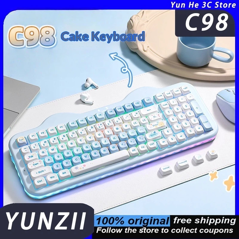 YUNZII C98 Tastatur Tri-Modus  – Gaming Keyboard That Is Quiet Bewertung und Preis