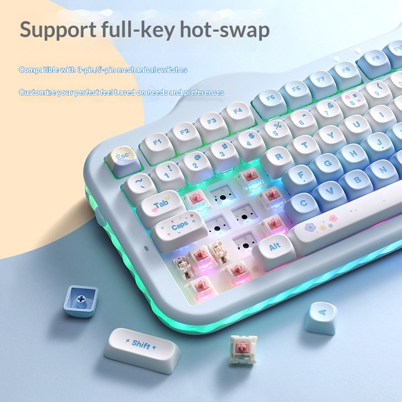YUNZII C98 Tastatur Tri-Modus  – Gaming Keyboard That Is Quiet Bewertung und Preis