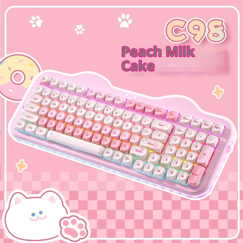 YUNZII C98 Tastatur Tri-Modus  – Gaming Keyboard That Is Quiet Bewertung und Preis