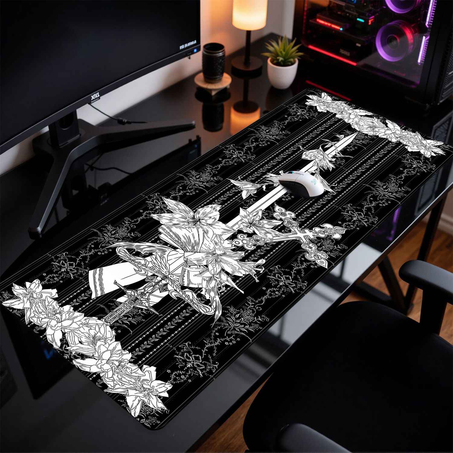 Divine Realm Gothic Building M – Gaming Keyboard And Mouse Pad Bewertung und Preis