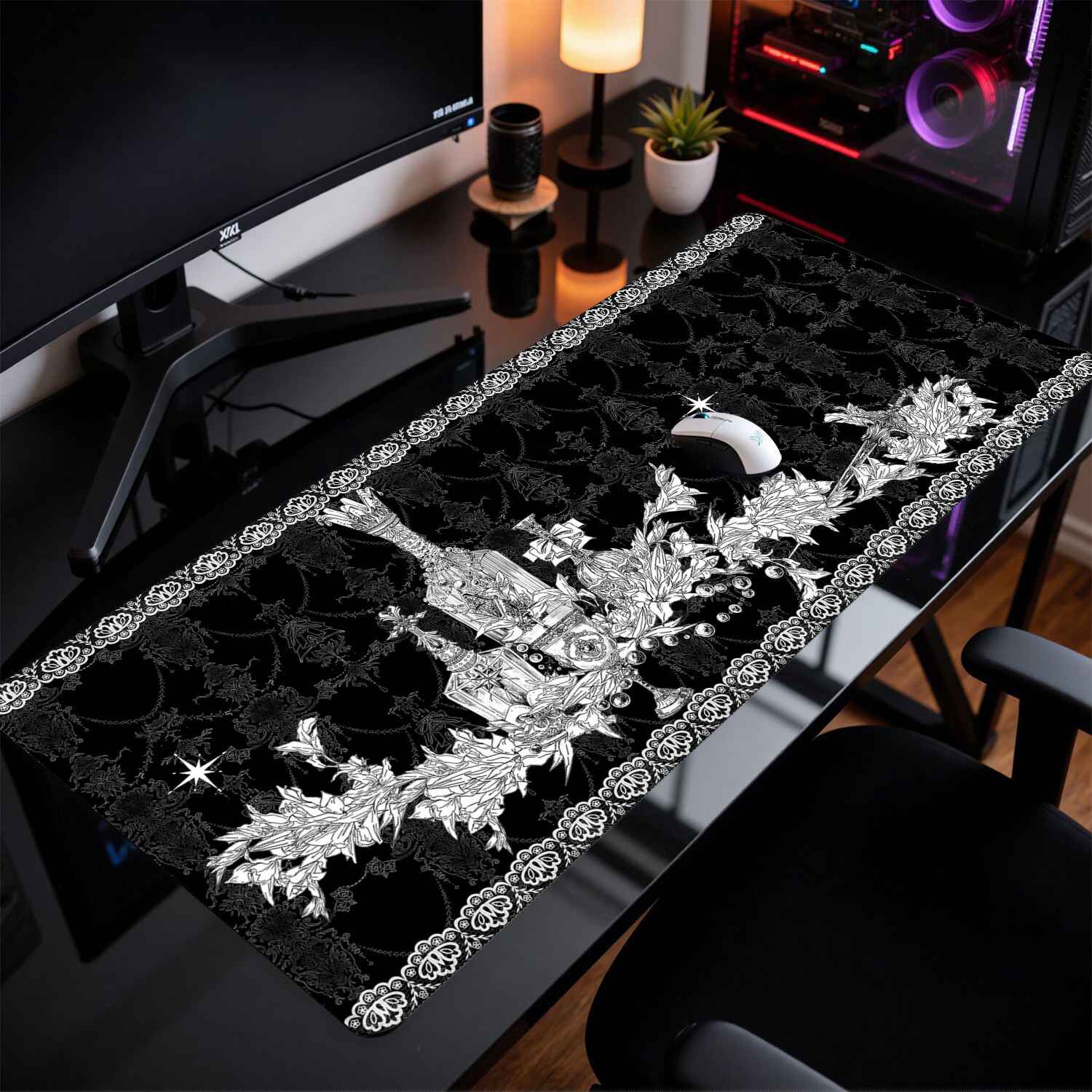 Divine Realm Gothic Building M – Gaming Keyboard And Mouse Pad Bewertung und Preis
