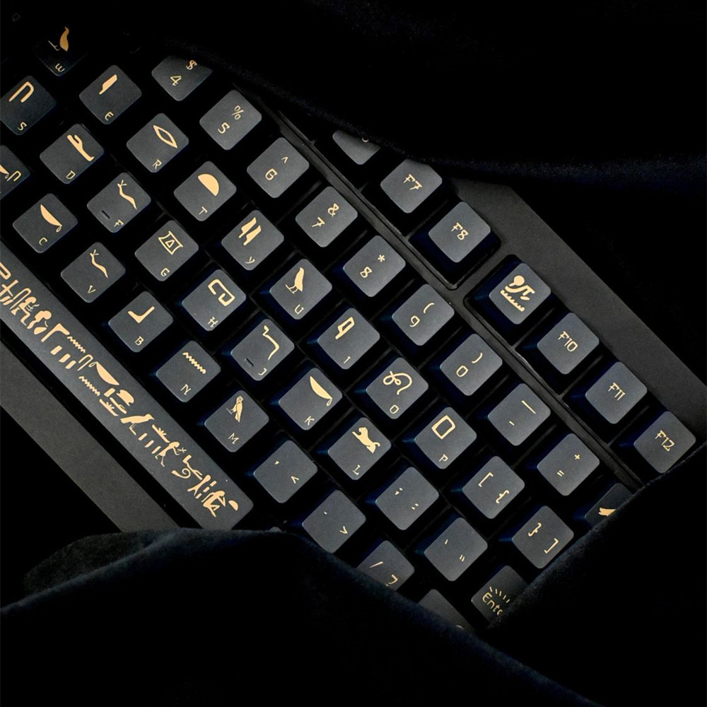 142 Tasten Pharao Keycap pbt M – Keyboard Gaming Black Bewertung und Preis