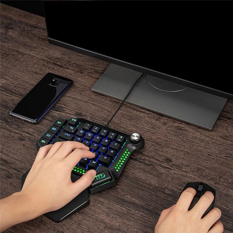 AEF6-Einhändige mechanische Ga – Gaming Keyboard Training Bewertung und Preis