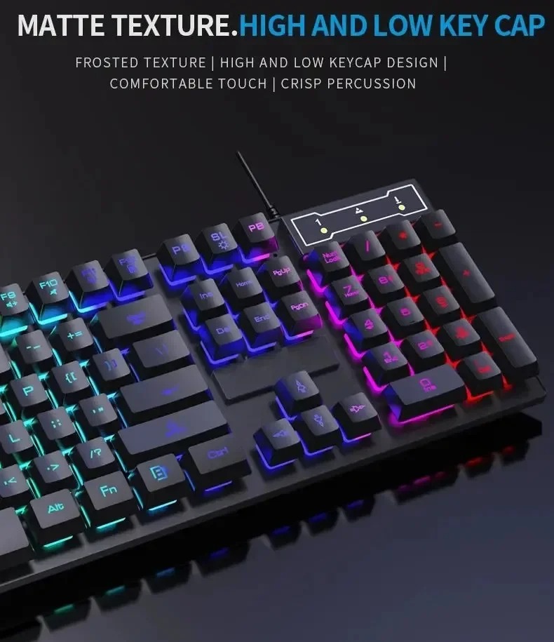 Kebidumei 104-Tasten-Hintergru – Keyboard Mouse Bundle Gaming Bewertung und Preis