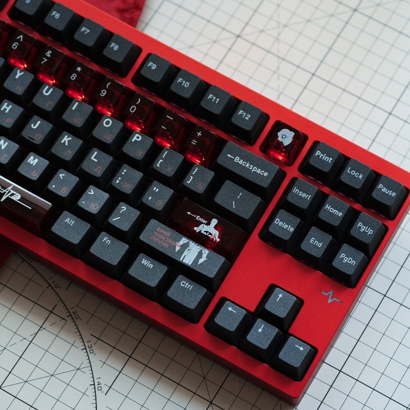 Tastenkappen-Set mit sowjetisc – Keyboard Gaming Black Bewertung und Preis